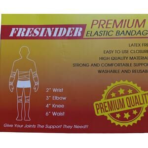 Fresinider Premium Elastic Bandages Package of 6 NEW Provides Ventilation